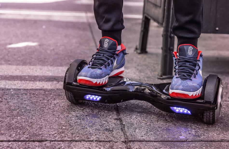 nike shoes on Hoverboard E-Board Wheels
