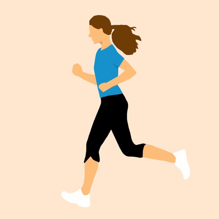 clipart of running woman