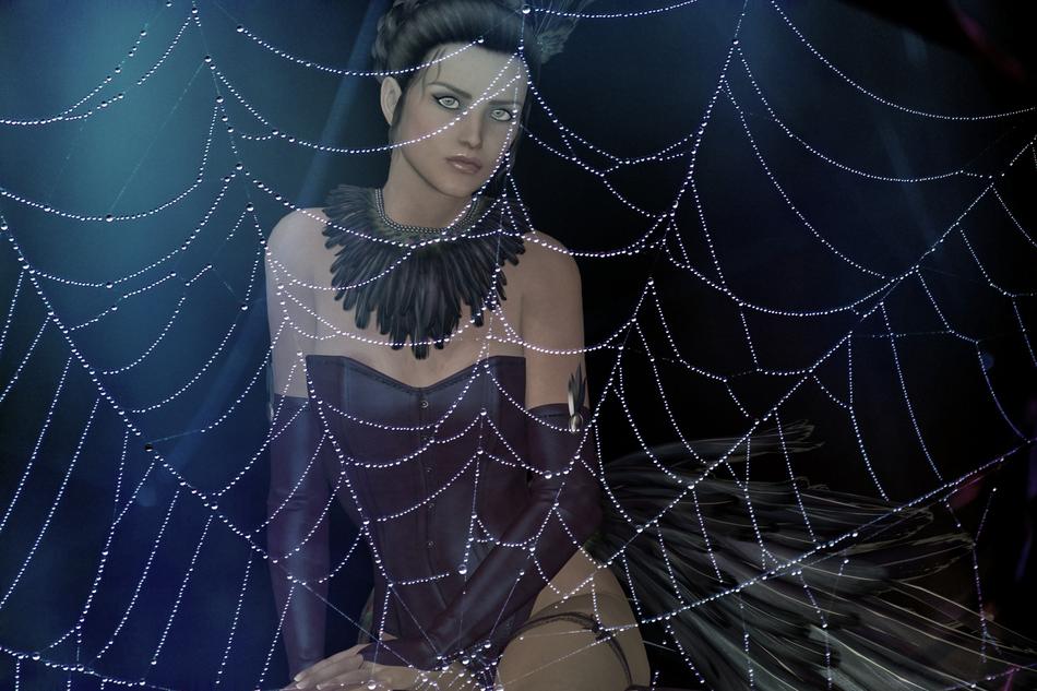 woman on the web as surrealism