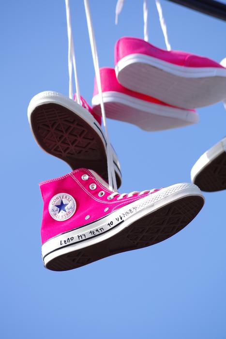 sneakers as installation