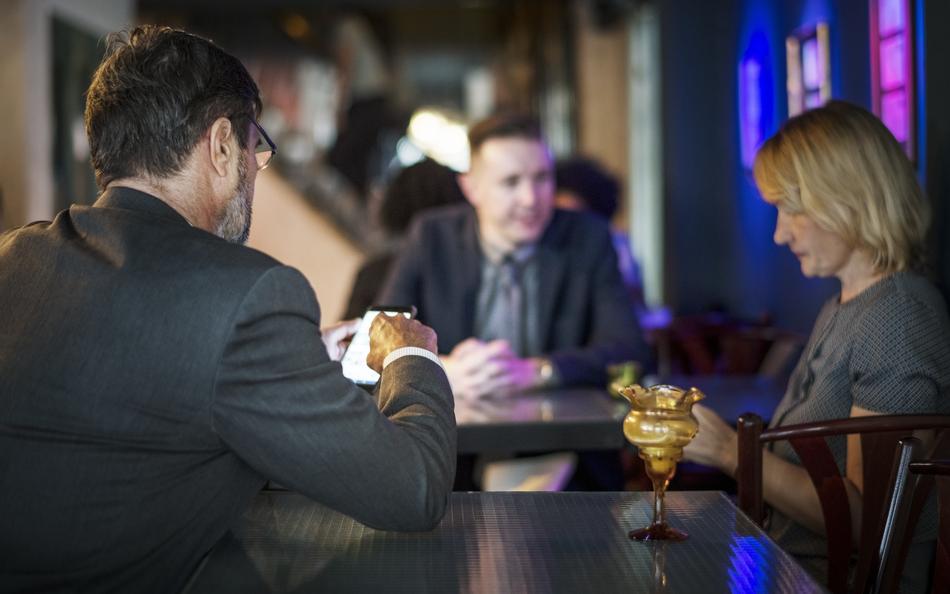 After Work Boss in Bar