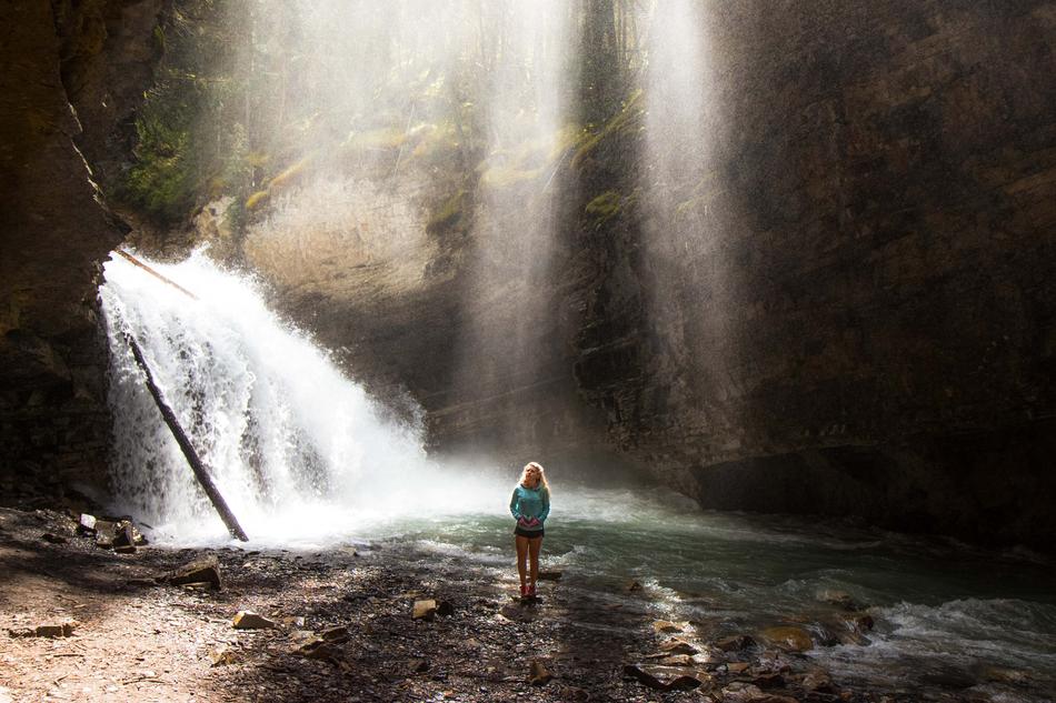Cascade and Female at nature