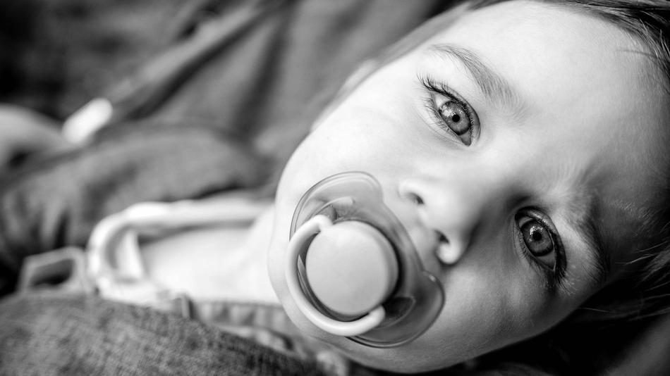 Portrait of Young child face