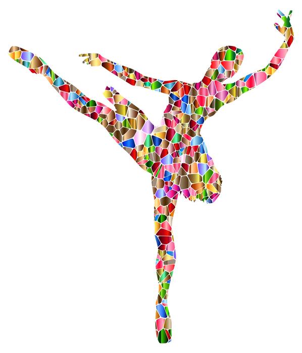 ballerina as abstract art