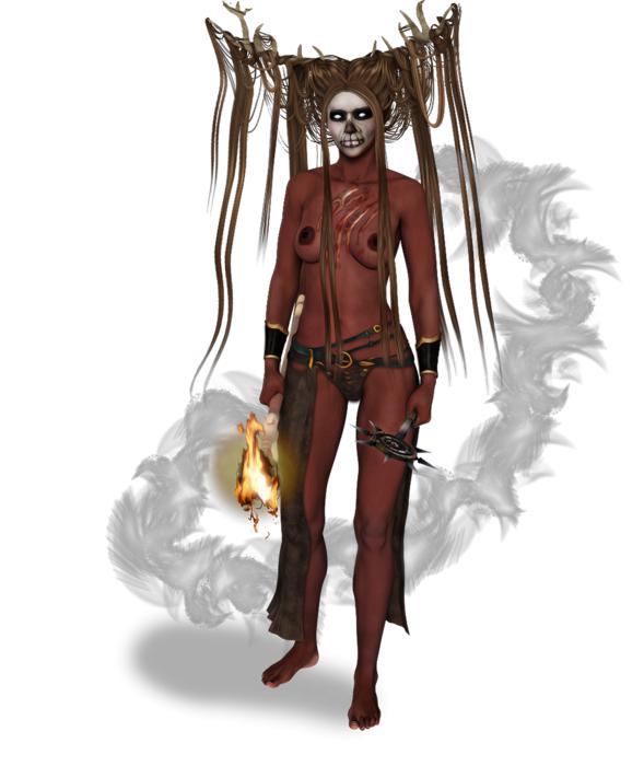 image of a woman with horns on her head