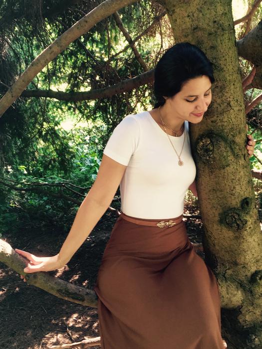 Dreamy Woman in forest