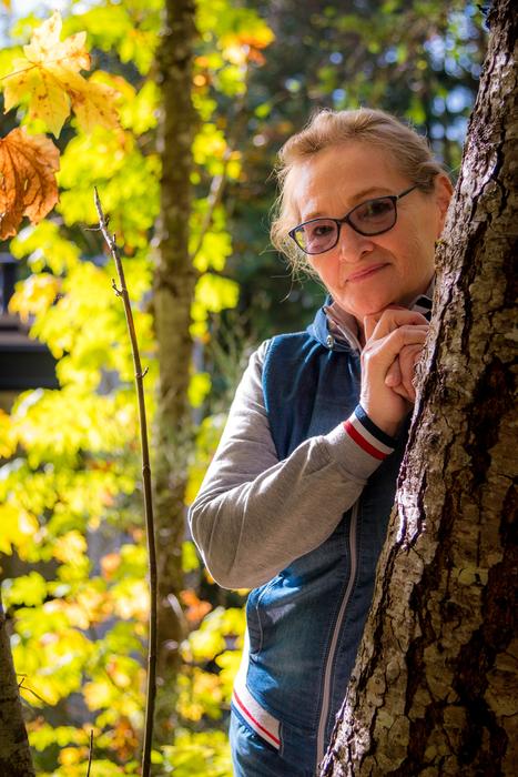 Fall Woman Behind