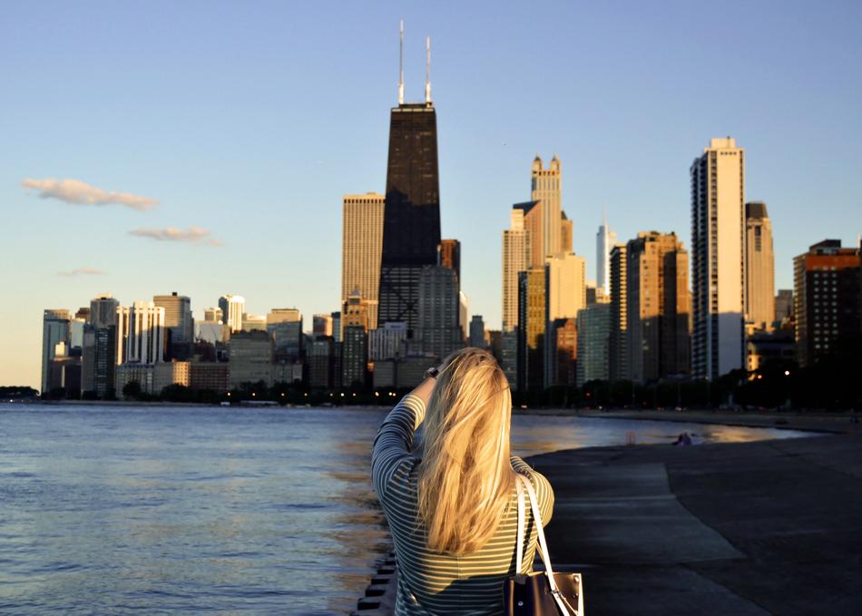 Blonde Girl Traveler