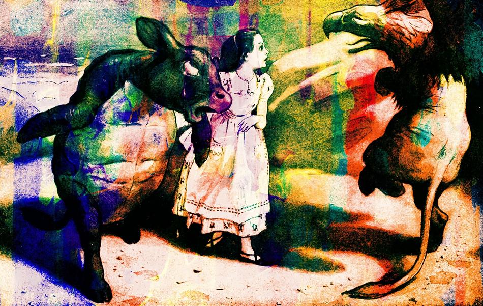 vintage book illustration