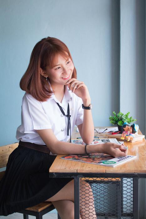 Students Cafe Girl