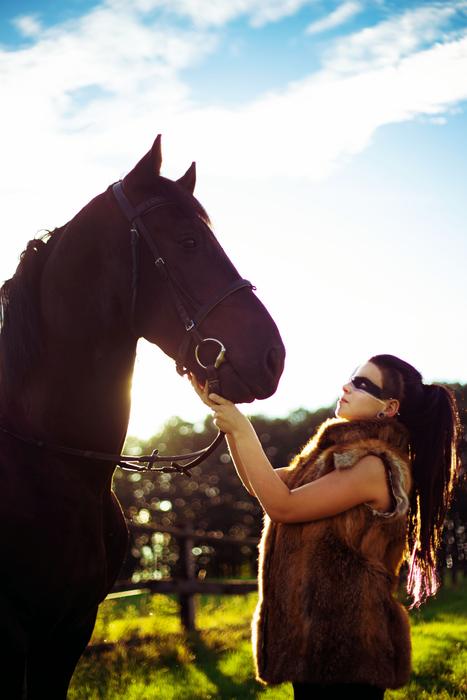 Girl Sun Horse
