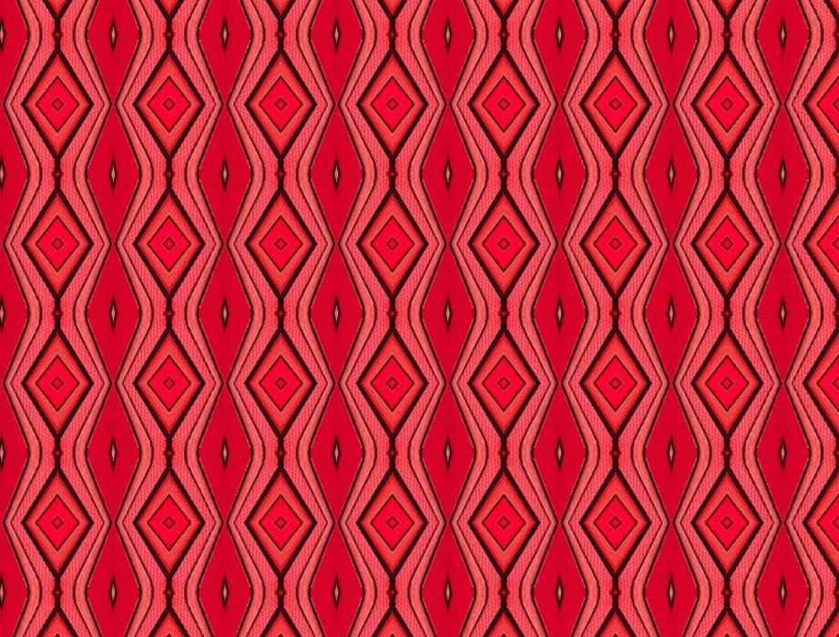 red patterns as background
