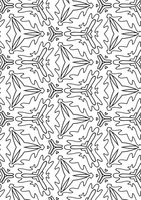 coloring book for adults in the form of a mandala