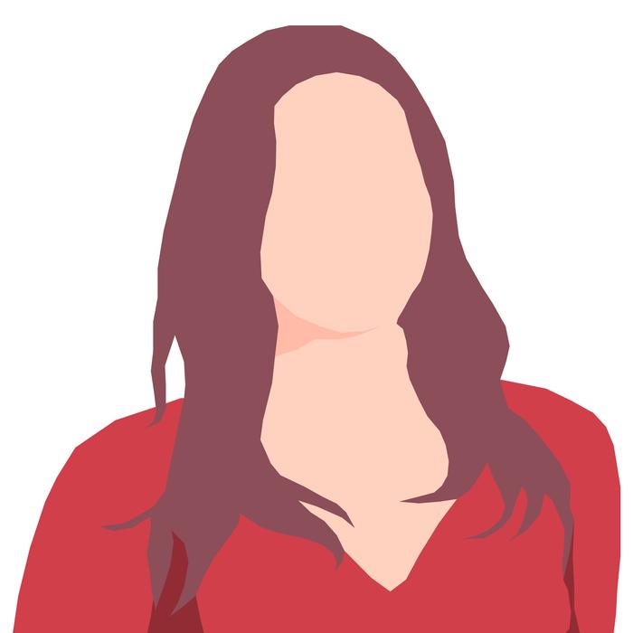 brunette without face