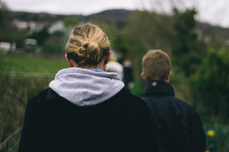 woman with ponytail