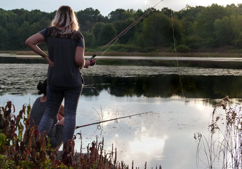 Woman Fishing Fisherwoman