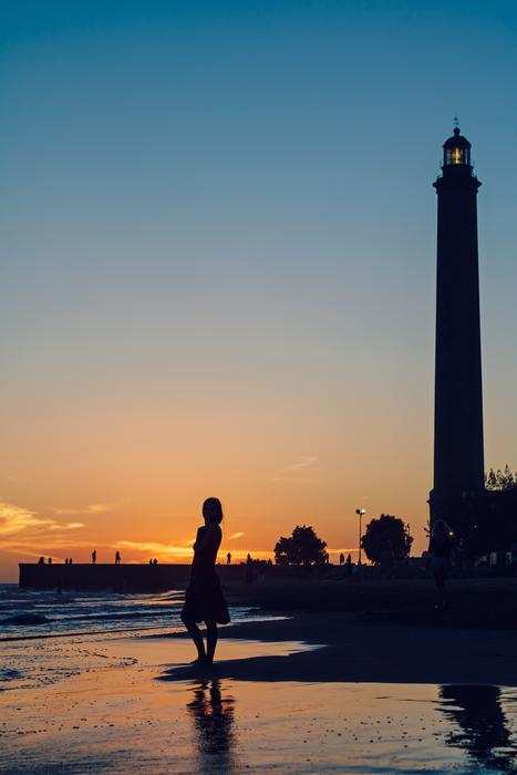 Sunset Young Woman