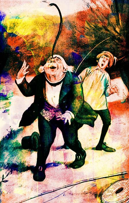 vintage book illustration