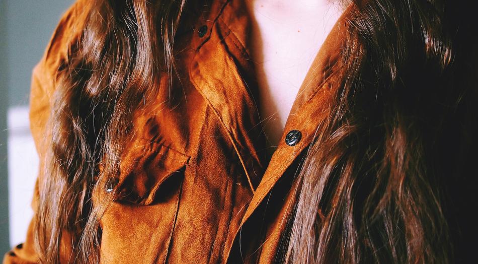 Blouse Suede Female