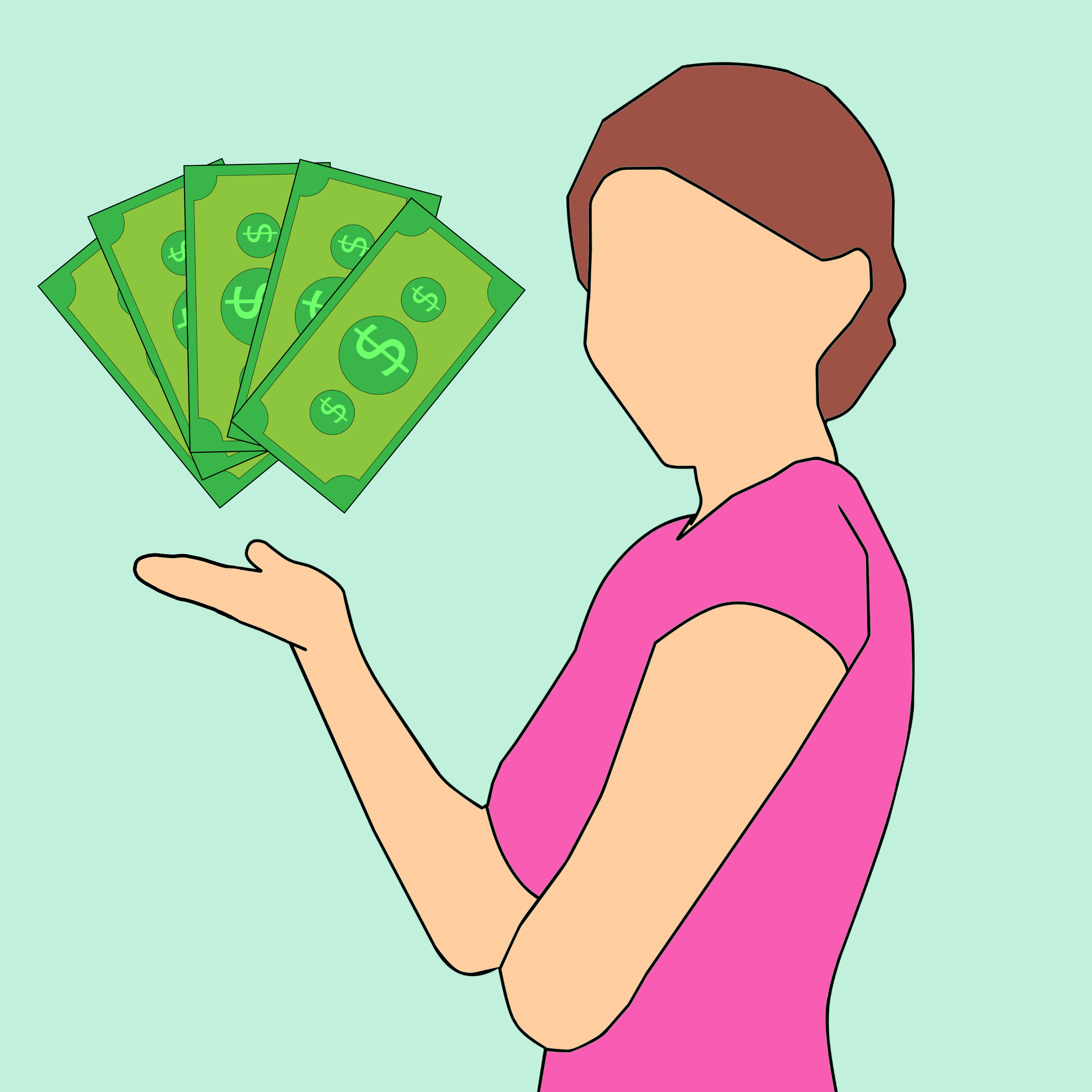 Money woman female needs business free image download