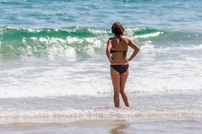 Girl Beach Lonely