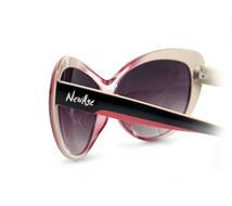 pink womens glasses on a white background