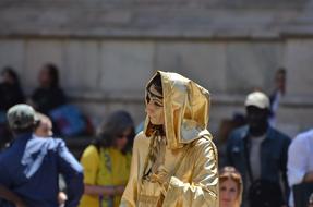 religion woman on street