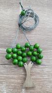 Jewelry Green String decoration