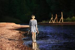Girl Water Bay