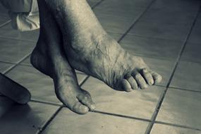 Feet Elderly Woman
