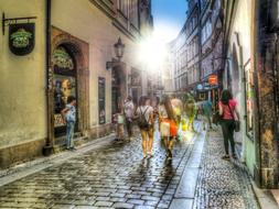 People Shopping street