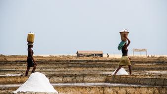 Landscape of Saline Salt workers