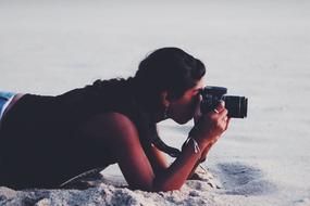 Camera Girl Outdoors