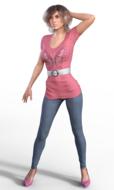 woman fashion modern clothing