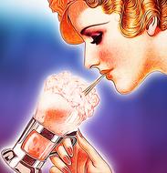 ice cream milk shake vintage drink