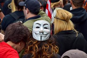 Woman Protester Mask