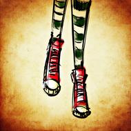 fashion design drawing shoes