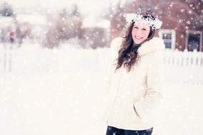 Woman Snow Winter