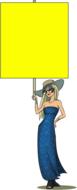 woman sign fashion glamour message