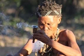 Woman Indigenous Smoking