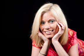 Mature Woman Smiling Blonde hair