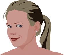 beauty face girl head portrait