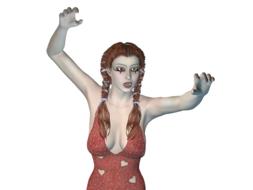 portrait of figure female render