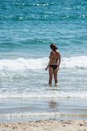 Girl Beach Lonely