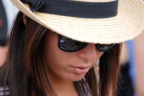 Girl with Hat and sunglasses