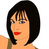 woman illustration face