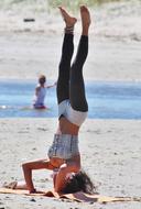 Yoga Woman Beach
