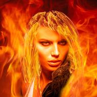 fire woman flame fire fire fire