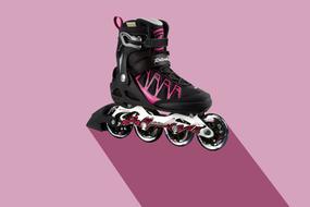 Image of rollers pink background
