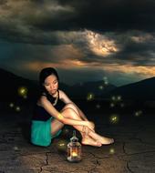 Girl Woman Lonely